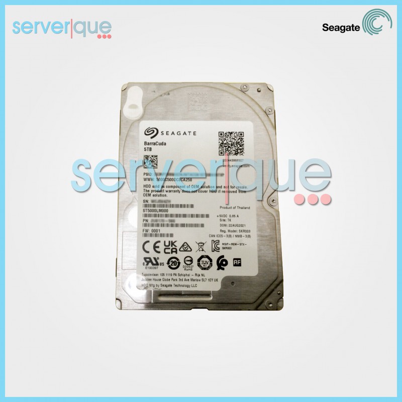 ST5000LM000 Seagate Barracuda 5TB 5.4K SATA 6Gbps 2.5" Internal Hard Drive ST5000LM000 Seagate Barracuda 5TB 5.4K SATA 6Gbps 2.5" Internal Hard Drive