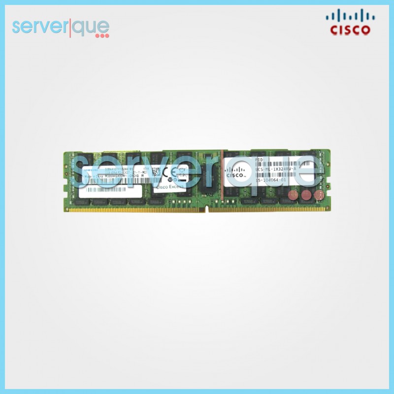 UCS-ML-1X324RV-A Cisco 32GB PC4-19200 DDR4-2400MHz ECC Reg CL17 Quad Rank Memory Module