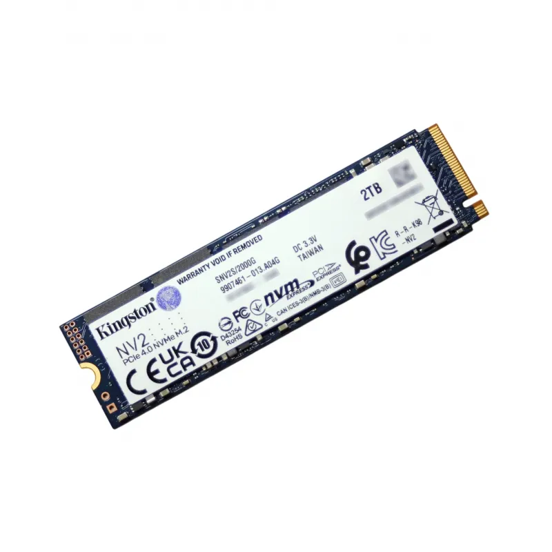 Kingston SNV2S/2000G NV2 2TB PCI Express 4.0 x4 NVMe M.2 2280 Internal SSD – ServerQue Kingston SNV2S/2000G NV2 2TB PCI Express 4.0 x4 NVMe M.2 2280 Internal SSD – ServerQue