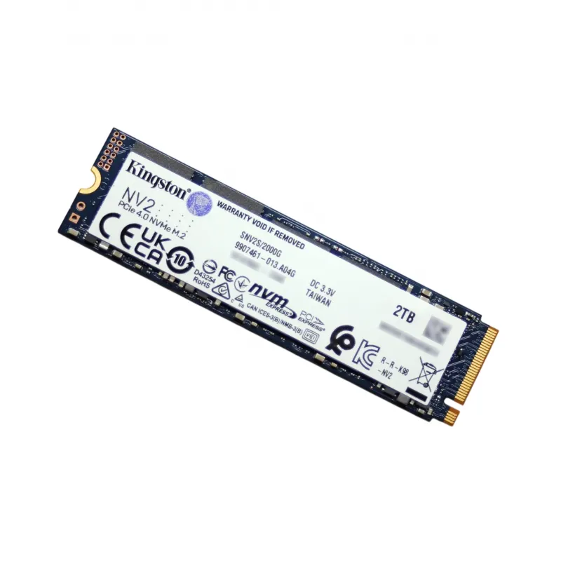 Kingston SNV2S/2000G NV2 2TB PCI Express 4.0 x4 NVMe M.2 2280 Internal SSD – ServerQue Kingston SNV2S/2000G NV2 2TB PCI Express 4.0 x4 NVMe M.2 2280 Internal SSD – ServerQue