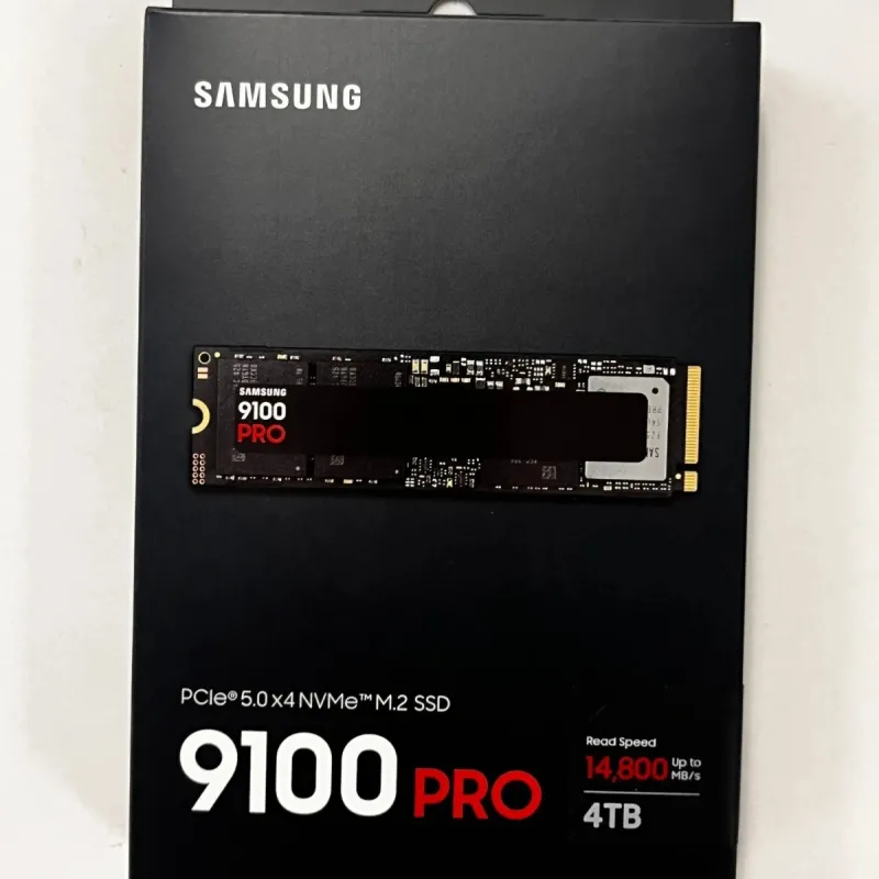Samsung MZ-VAP4T0CW 9100 PRO 4TB PCI-e 5.0 NVMe M.2 2280 SSD with Heatsink – ServerQue Samsung MZ-VAP4T0CW 9100 PRO 4TB PCI-e 5.0 NVMe M.2 2280 SSD with Heatsink – ServerQue