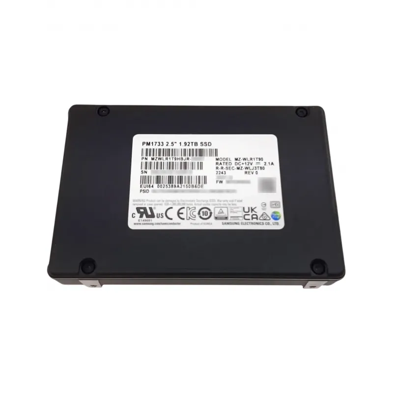 Samsung MZWLR1T9HBJR PM1733 1.92TB PCIe Gen4 x4 NVMe U.2 2.5 MZ-WLR1T90 SSD – ServerQue Samsung MZWLR1T9HBJR PM1733 1.92TB PCIe Gen4 x4 NVMe U.2 2.5 MZ-WLR1T90 SSD – ServerQue